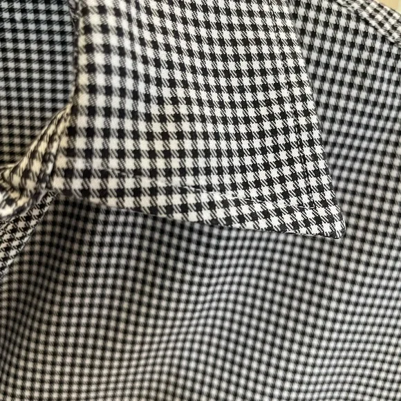 Faconnable women’s button down black/white check  long sleeve shirt - Picture 5 of 5